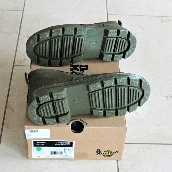 Dr. Martens Olive Green Bonny II Mid Boots, Sz 11 - Picture 7 of 10